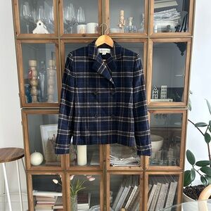 Vintage Wool Plaid Blazer